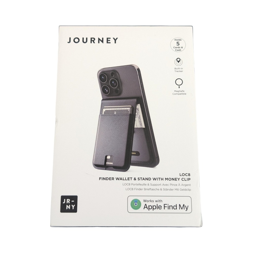 G8U JOURNEY - LOC8 MONEY CLIP Magsafe Finder Wallet & Stand - Midnight Used